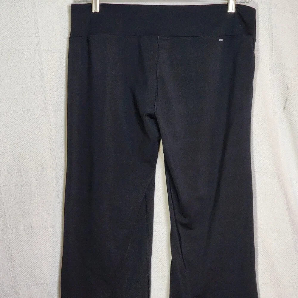 Sport-Tek Ladies NRG Polyester Spandex Black Wide Leg Stretch Fitness Pant Sz XL - Picture 11 of 16